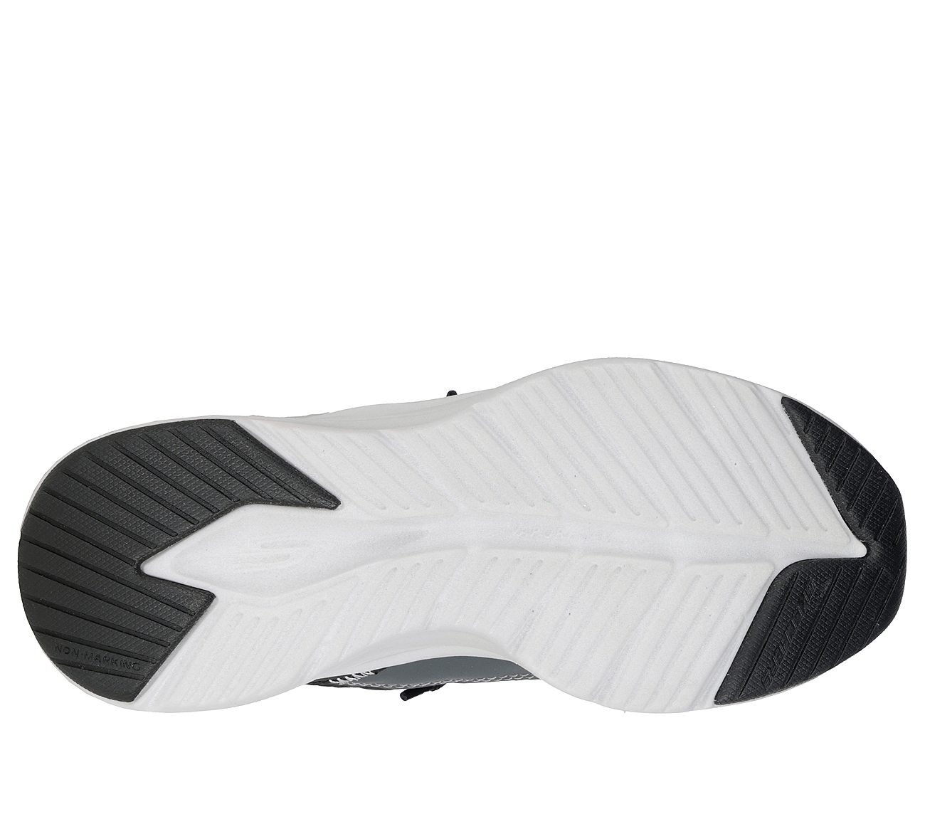 CONTOUR FOAM - COZY FIT, BLACK/WHITE Footwear Bottom View