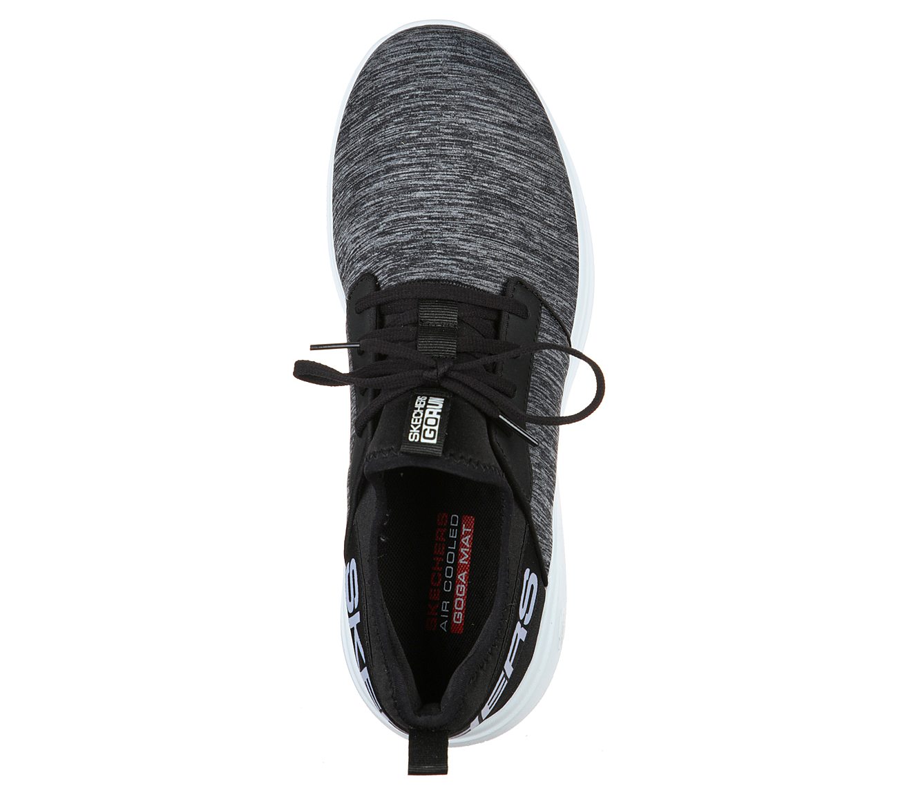 GO RUN FAST - ALULIGHT, BLACK/WHITE Footwear Top View