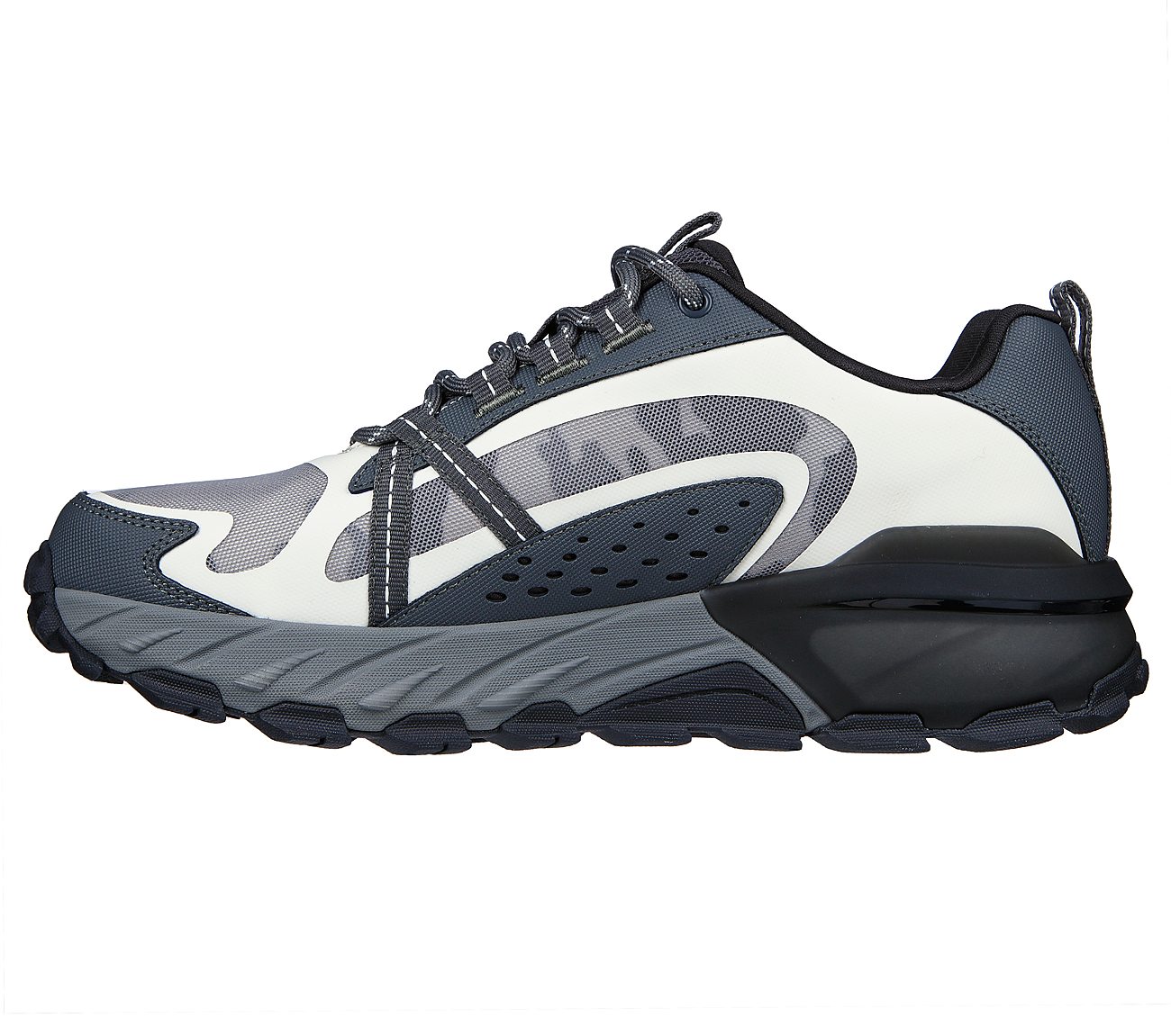 MAX PROTECT - TASKFORCE, WHITE/CHARCOAL Footwear Left View