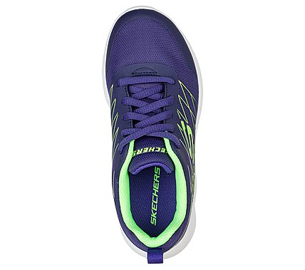 MICROSPEC - QUICK SPRINT, NAVY/LIME Footwear Top View