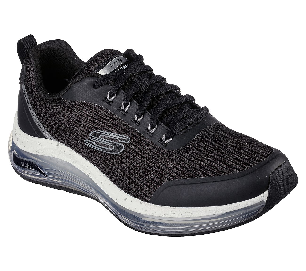 ARCH FIT ELEMENT AIR, BLACK/WHITE Footwear Right View
