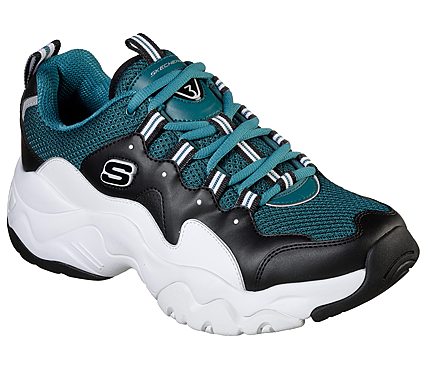 Skechers X One Piece D'Lites Black, Blue White Shoes | lupon.gov.ph