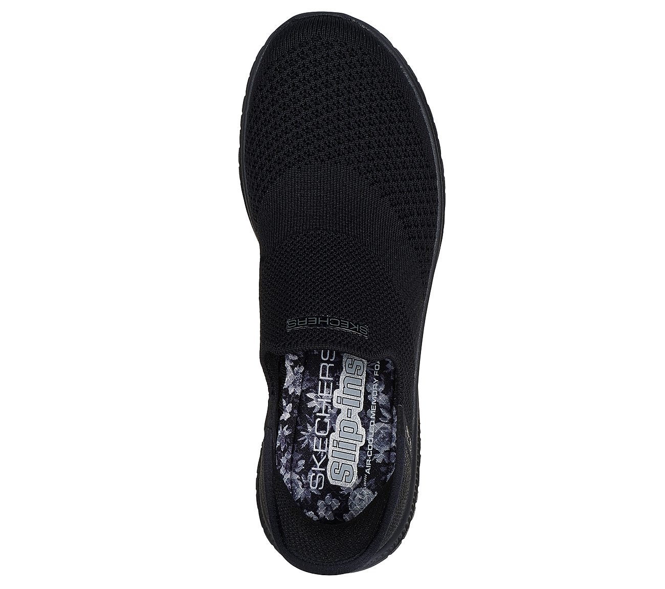 SKECHERS SLIP-INS: VIRTUE - SLEEK, BBLACK Footwear Top View
