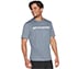 MOTION T-SHIRT, BLUE/GREY Apparels Lateral View
