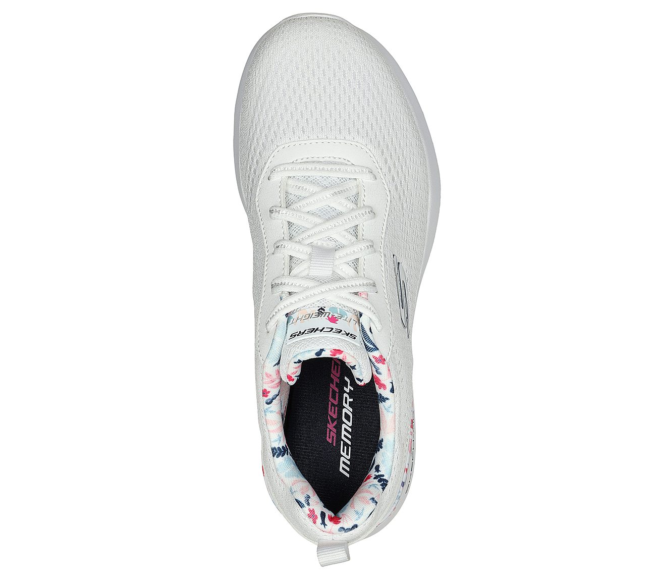 SKECH-AIR DYNAMIGHT-LAID OUT, WHITE/MULTI Footwear Top View