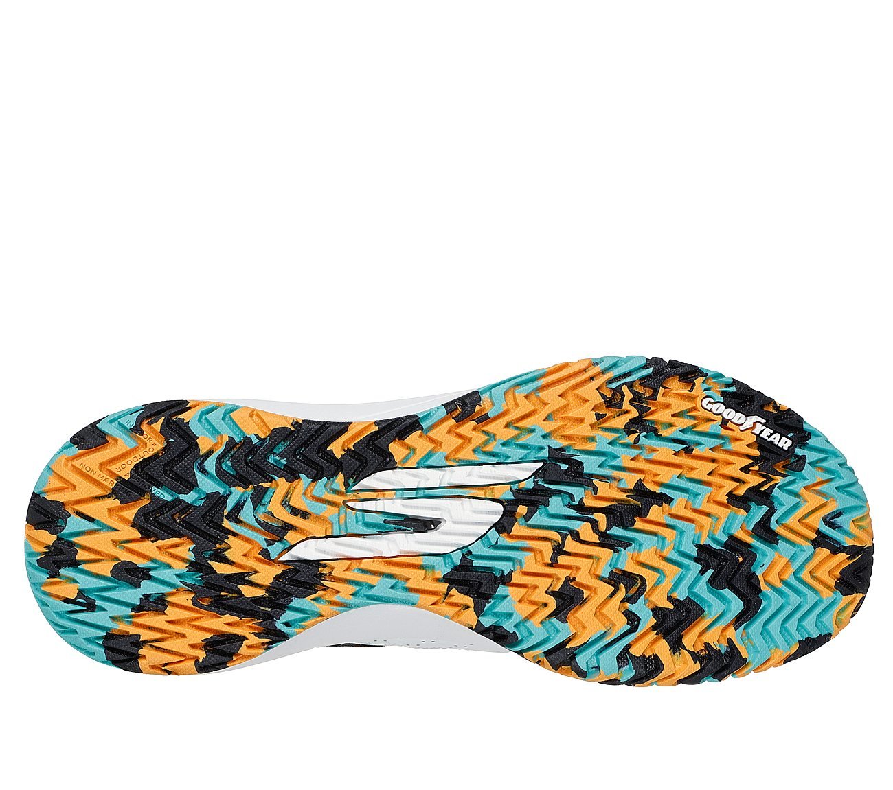 SKECHERS VIPER COURT RALLY, WHITE/TURQUOISE