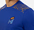 MI FAN ROUND NECK T-SHIRT, BLUE/WHITE