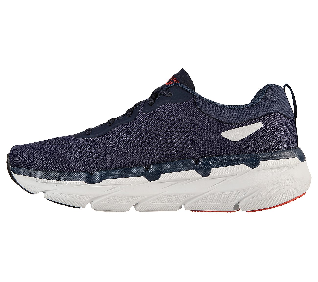 MAX CUSHIONING PREMIER -PERSP, NAVY/ORANGE Footwear Left View