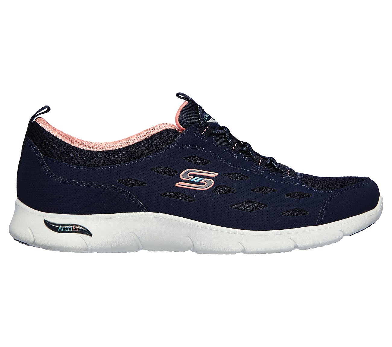 ARCH FIT REFINE, NAVY/CORAL Footwear Right View