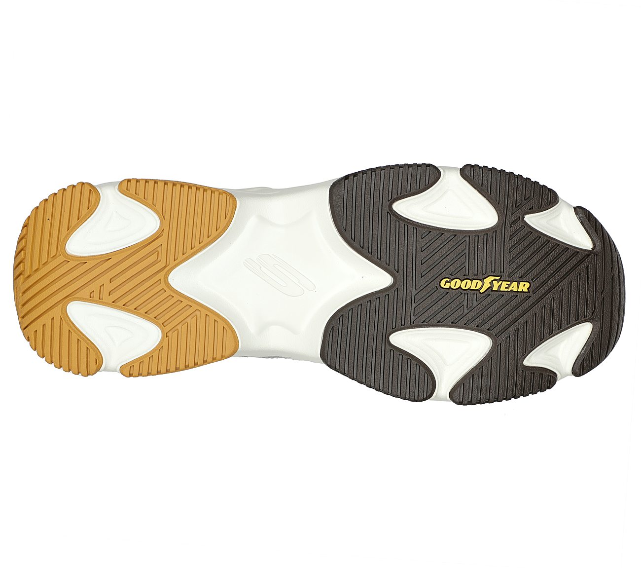 LANDER S-REMIX, WHITE YELLOW Footwear Bottom View