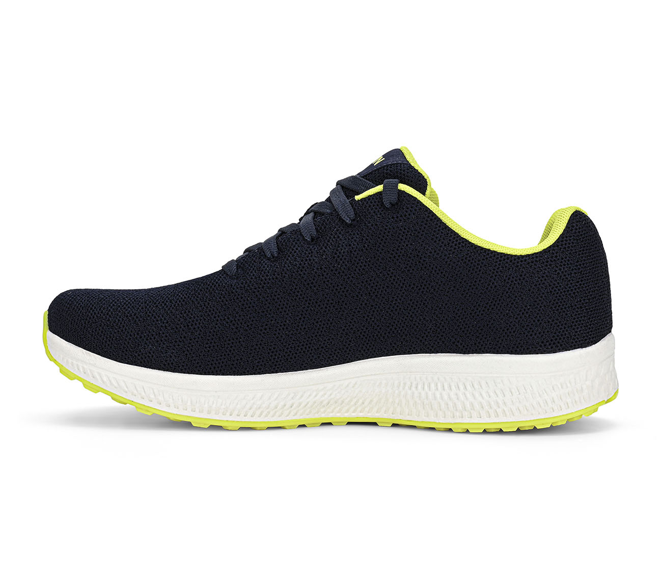 GO RUN CONSISTENT, NAVY/LIME Footwear Left View
