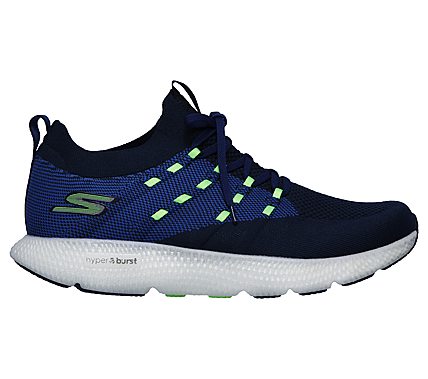 GO RUN 7 -, NAVY/LIME Footwear Right View