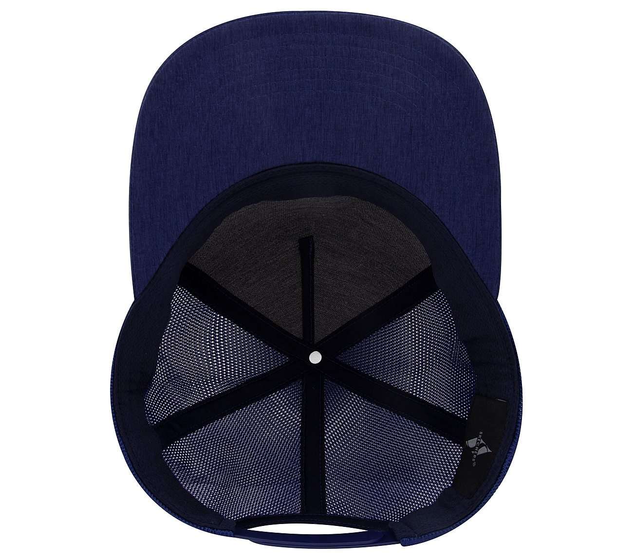 EMBOSSED TRUCKER HAT, NAVY/BLUE Accessories Left View