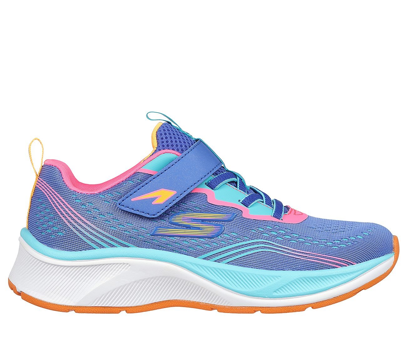 SKECHERS ELITE SPORT, BLUE / MULTI Footwear Lateral View