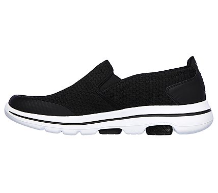 Skechers Black/White Go Walk 5 Apprize Mens Slip Ons - Style ID: 55510 ...