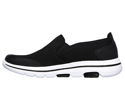 GO WALK 5 - APPRIZE, BLACK/WHITE Footwear Left View