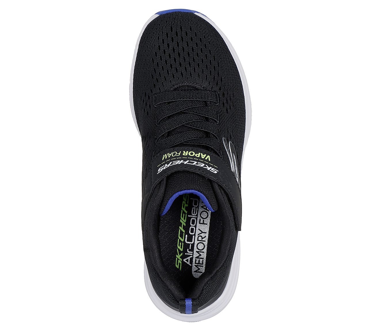 VAPOR FOAM, BLACK/BLUE Footwear Top View