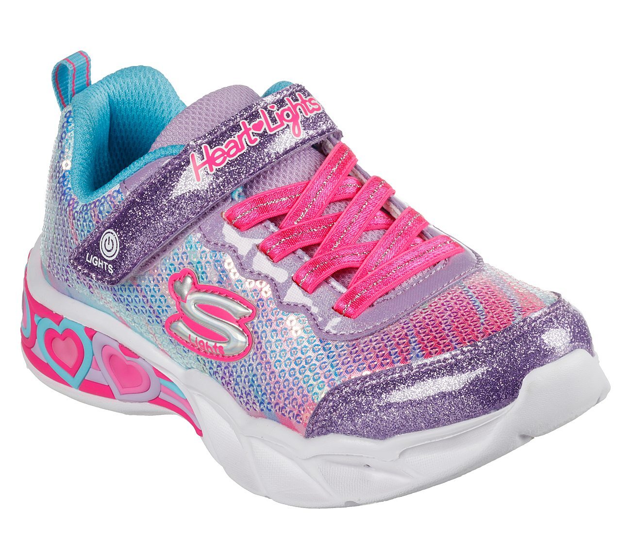 SWEETHEART LIGHTS -LETS SHINE, PURPLE MULTI Footwear Right View