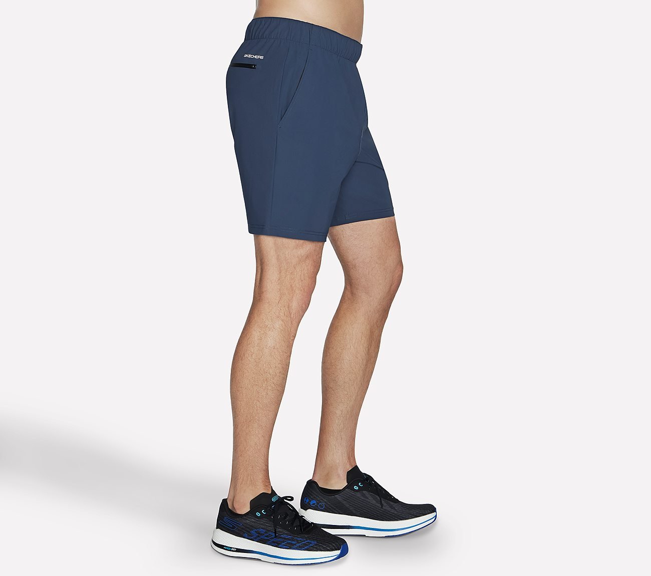 GOSTRETCH ULTRA  7" SHORT, CHARCOAL/NAVY Apparel Left View