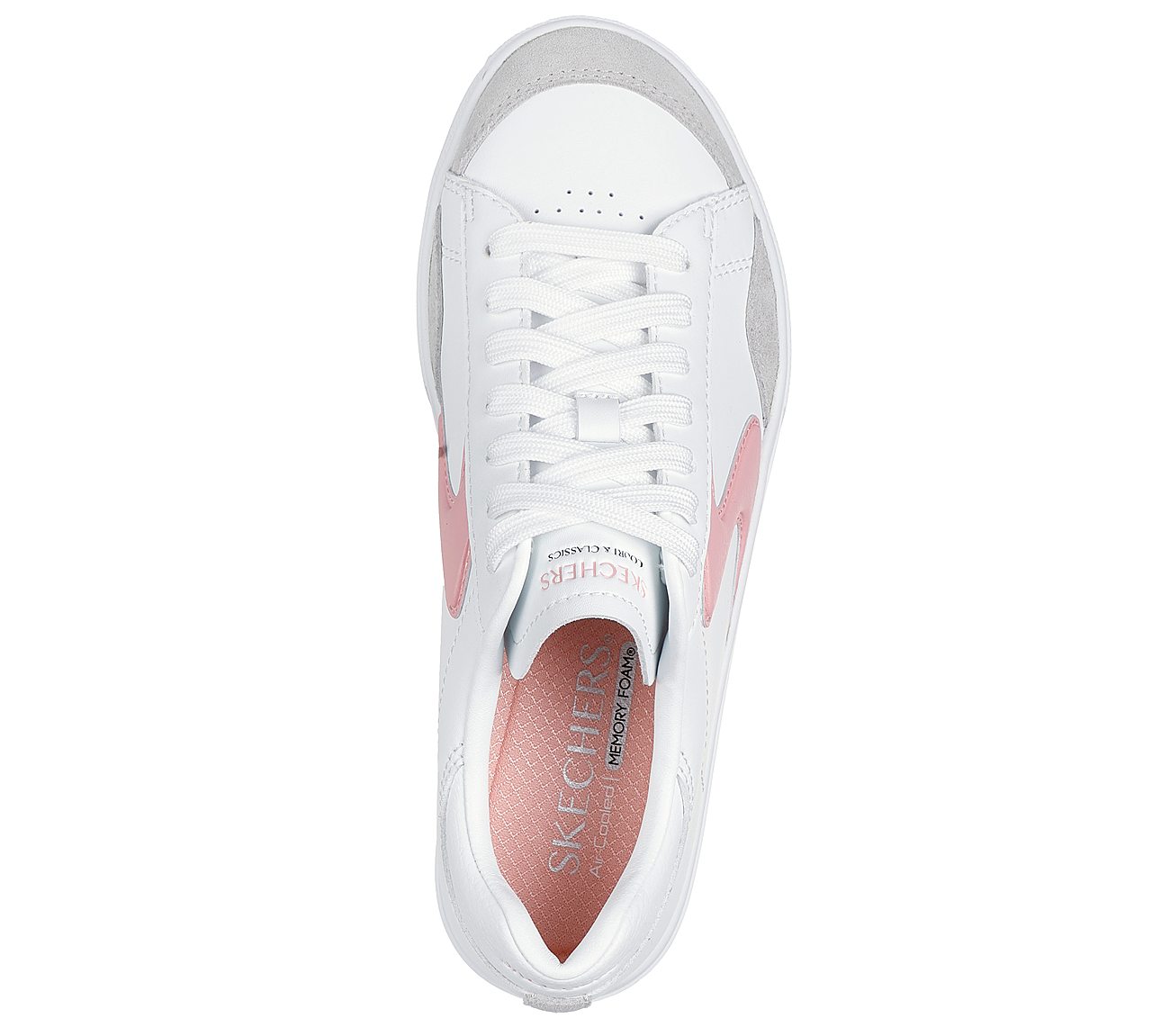 EDEN LX, WHITE/PINK Footwear Top View