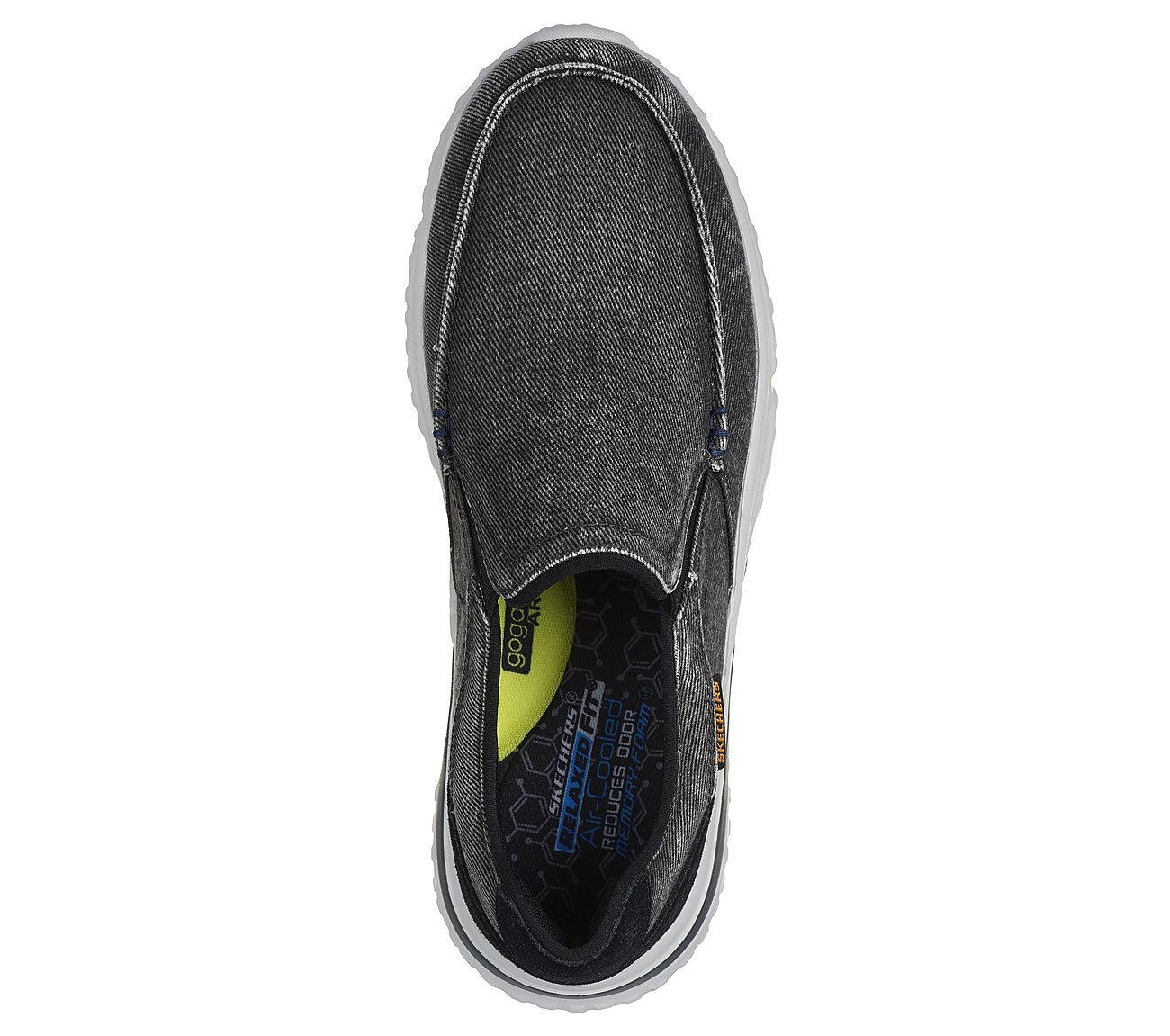 SOLVANO - VARONE, BLACK Footwear Top View