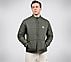 PUFFER FZ JACKET, CHOCOLATE/GREEN