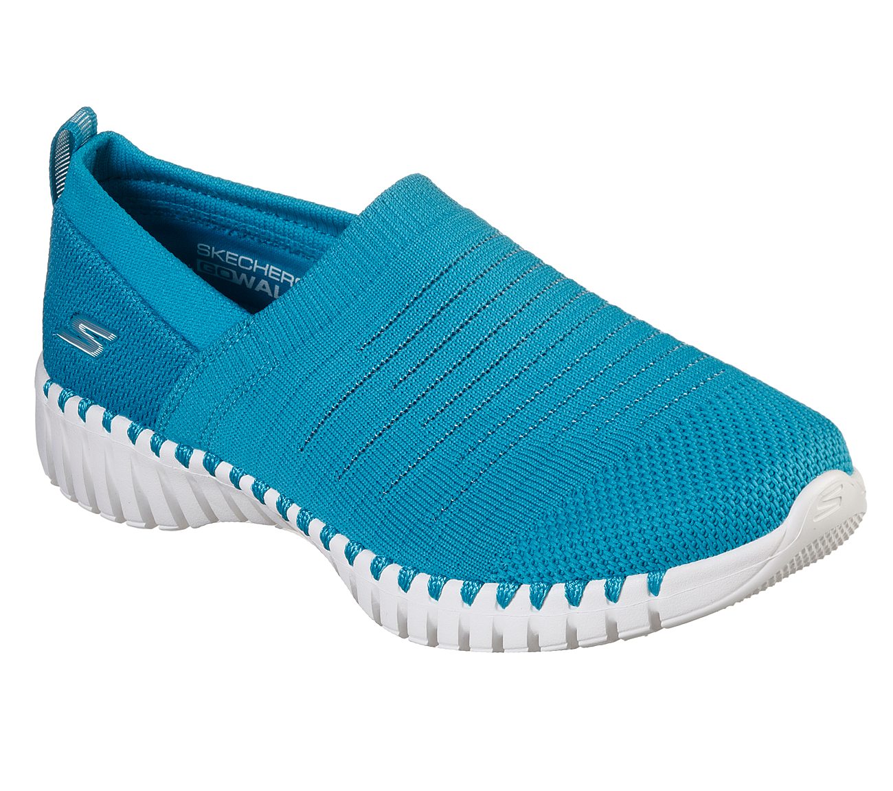 Skechers Turquoise Go Walk Smart Wise Slip On Shoes For Women