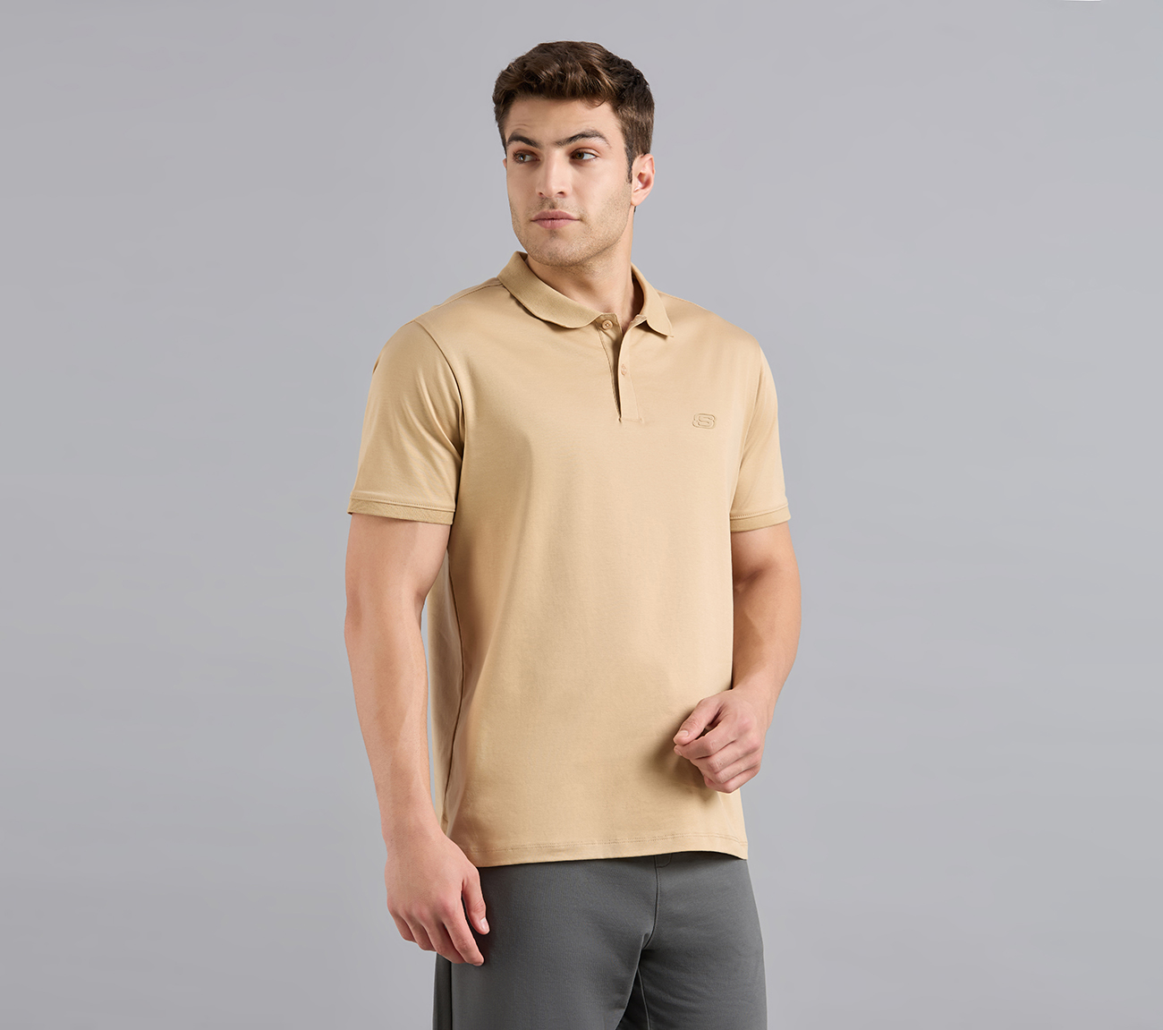 HIGHLANDER FRONT ZIPPER POLO, WHISKEY Apparels Bottom View