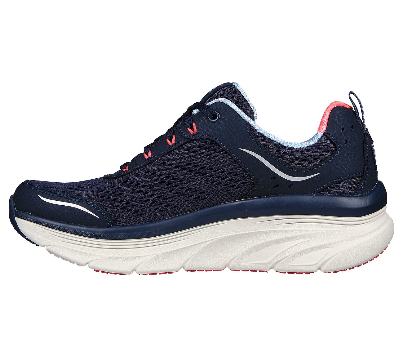 D'LUX WALKER-INFINITE MOTION, NAVY/CORAL Footwear Left View