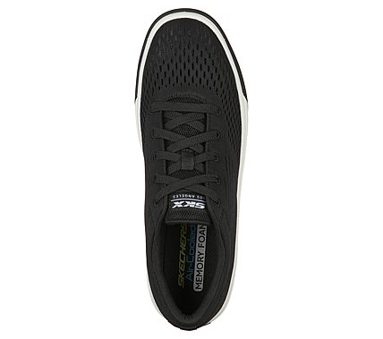 SKECHERS SC LIGHT, BLACK/WHITE Footwear Top View