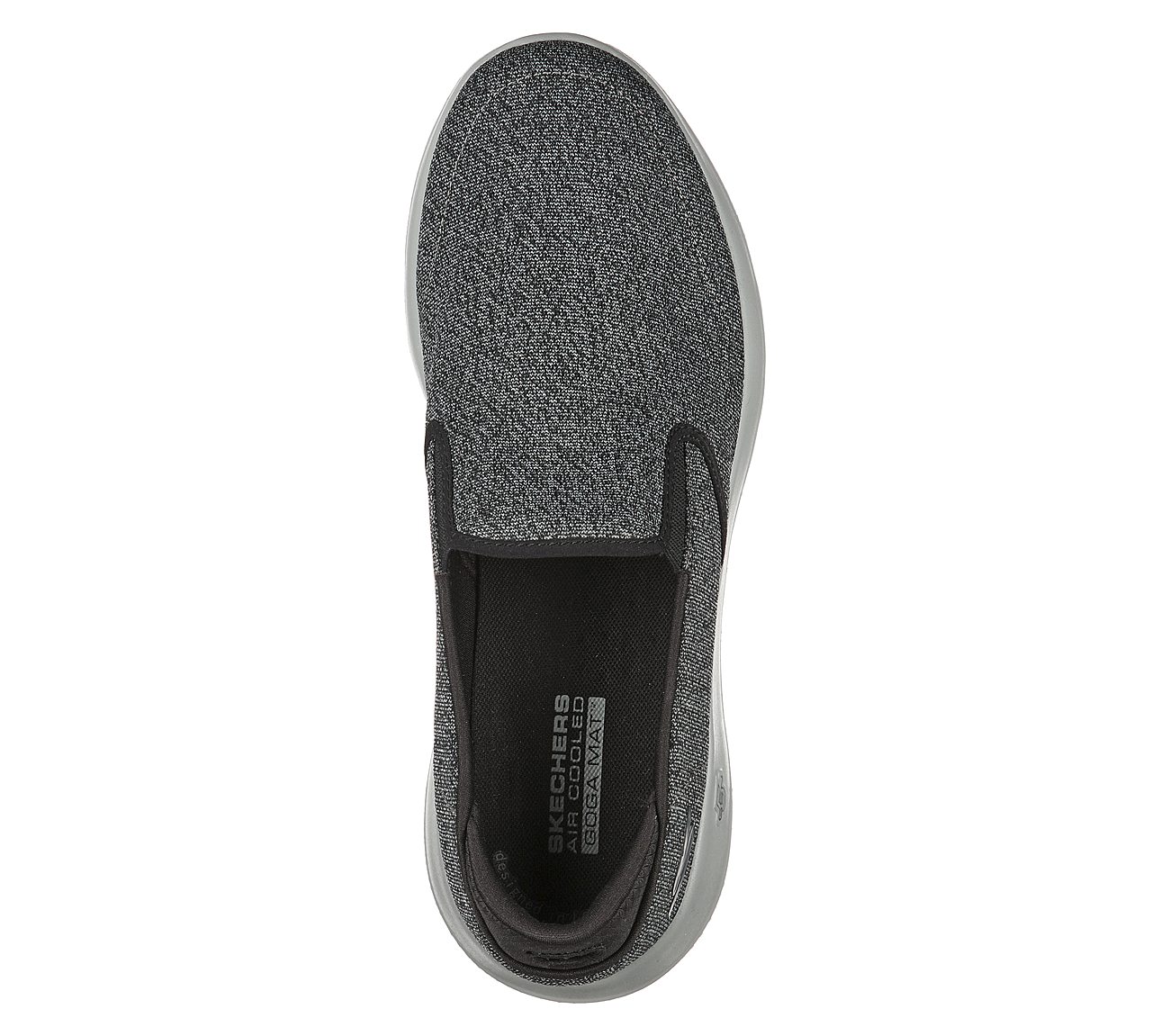 GO WALK MAX - MEADOWS, BLACK/GREY Footwear Top View