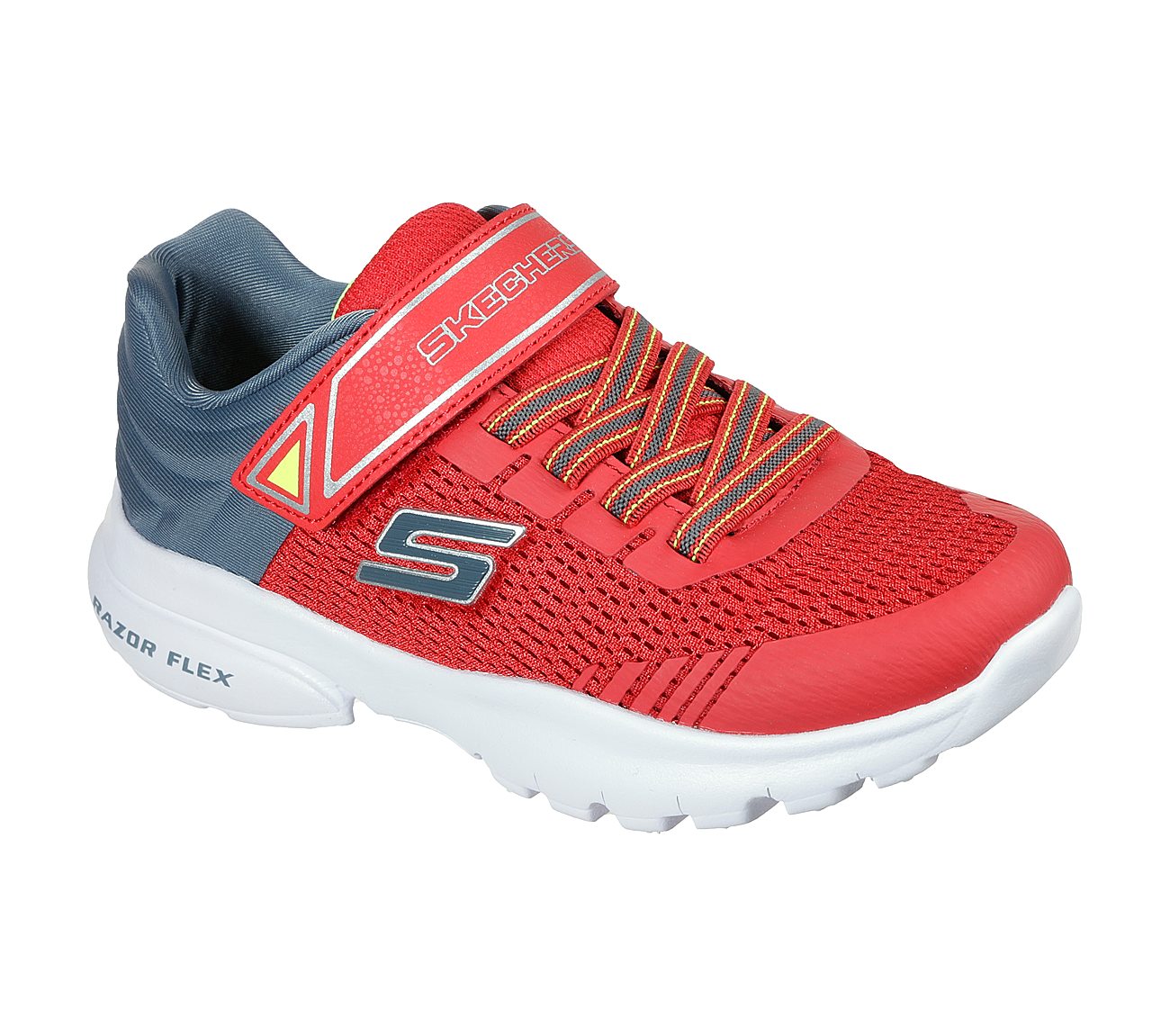 RAZOR FLEX - MEZDER, RED/CHARCOAL Footwear Lateral View