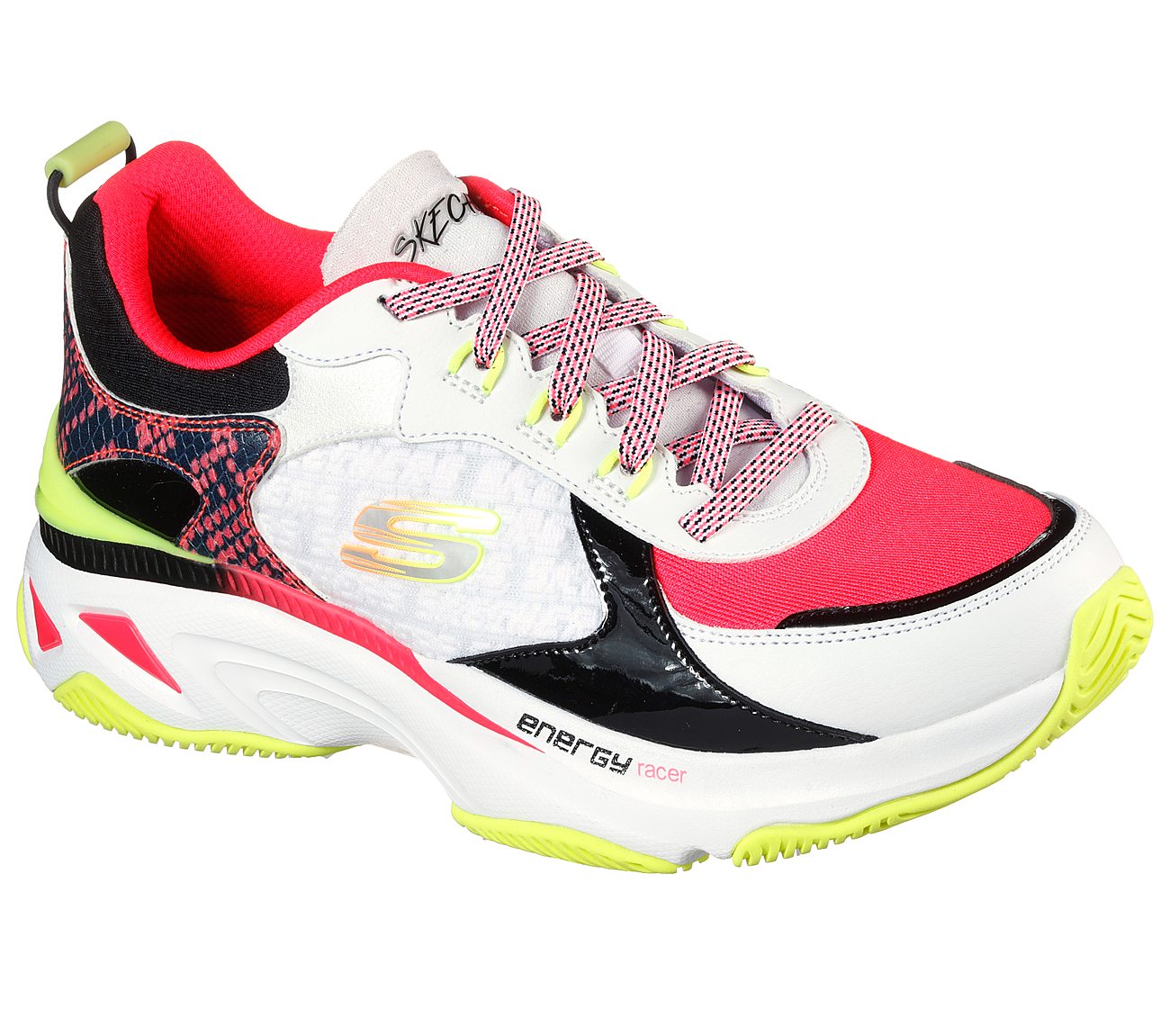 ENERGY RACER-OH SO COOL, WHITE/BLACK/CORAL Footwear Right View