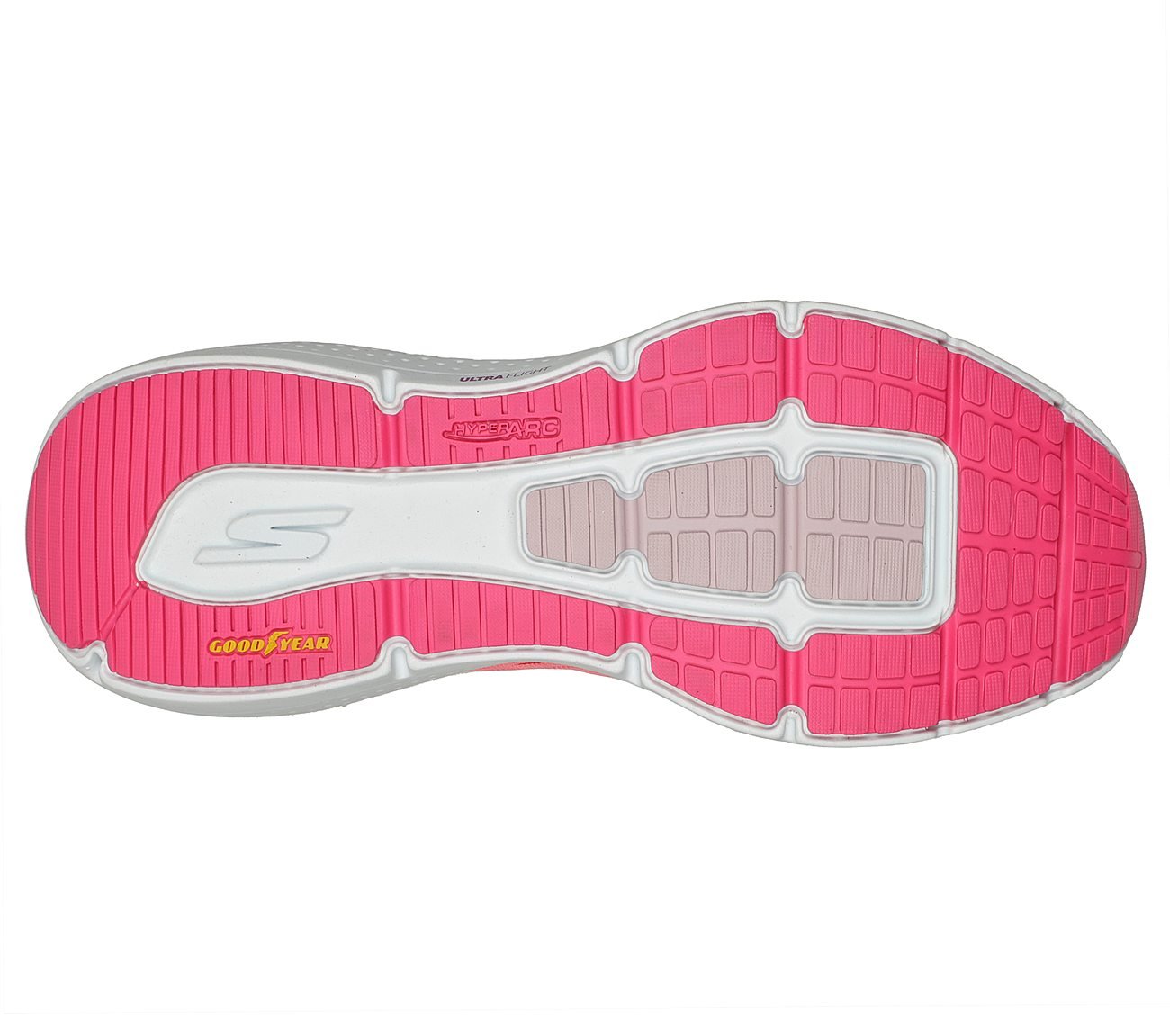 GO RUN PURE 3, CCORAL Footwear Bottom View