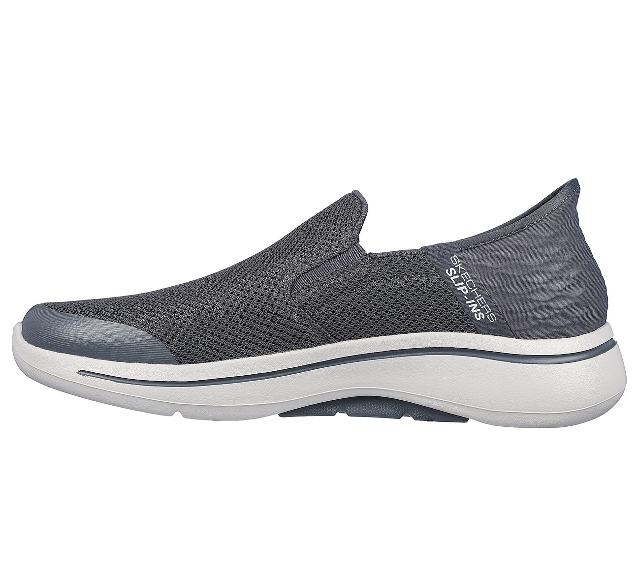 Skechers Charcoal Go Walk Arch Fit Hands Free Mens Walking Shoes Style ...