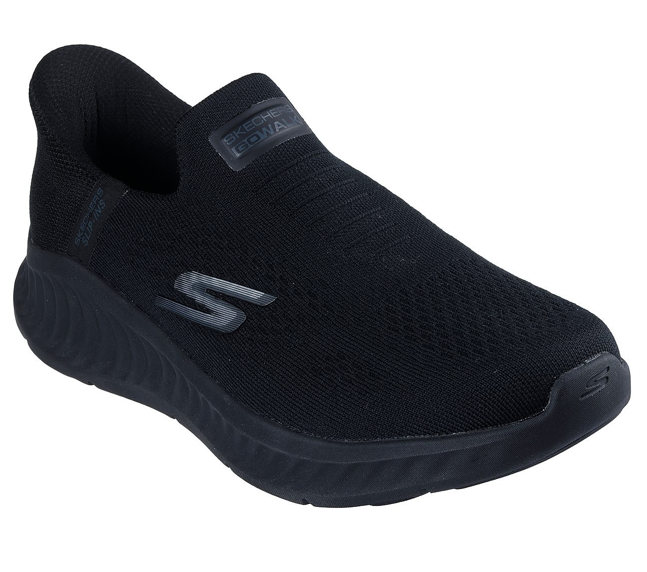 GO WALK NOW - SAUNTERED, BBLACK Footwear Right View