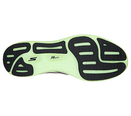 GO RUN RAZOR 3, BLACK/LIME Footwear Bottom View