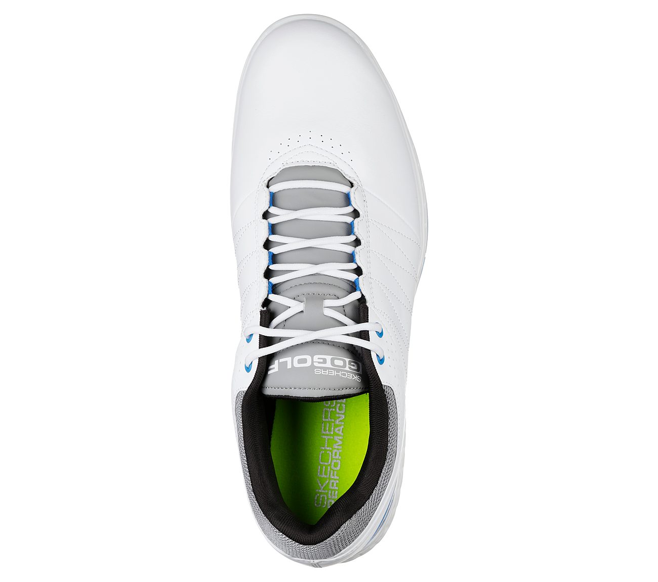 PIVOT, WHITE/GREY/BLUE Footwear Top View
