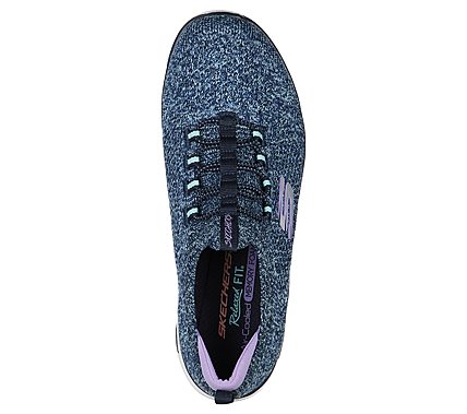 EMPIRE D'LUX - SHARP WITTED, NAVY/AQUA Footwear Top View