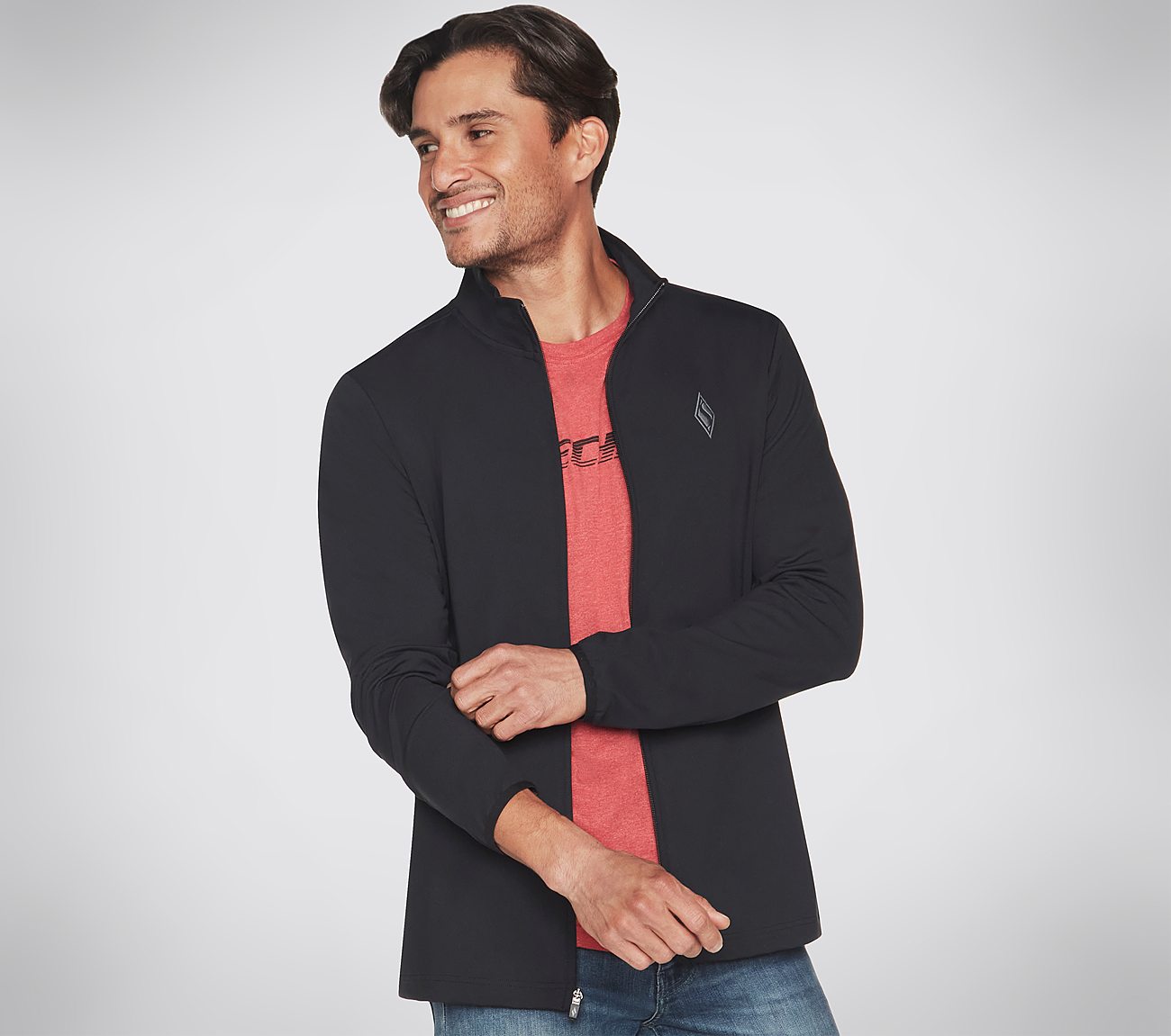 SKECHERS GOFLEX JACKET, BBBBLACK Apparels Bottom View