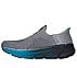 SKECHERS SLIP-INS: MAX CUSHIONING PREMIER 2, GREY/BLUE Footwear Left View