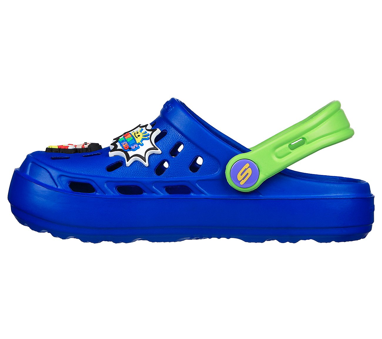 Skechers Blue/Lime Swifters Fun Fest Boys Clog - Style ID: 406046L | India