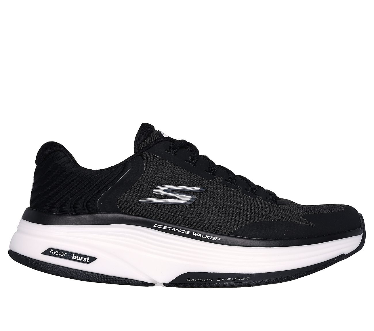 GO WALK DISTANCE WALKER, BLACK/WHITE Footwear Right View