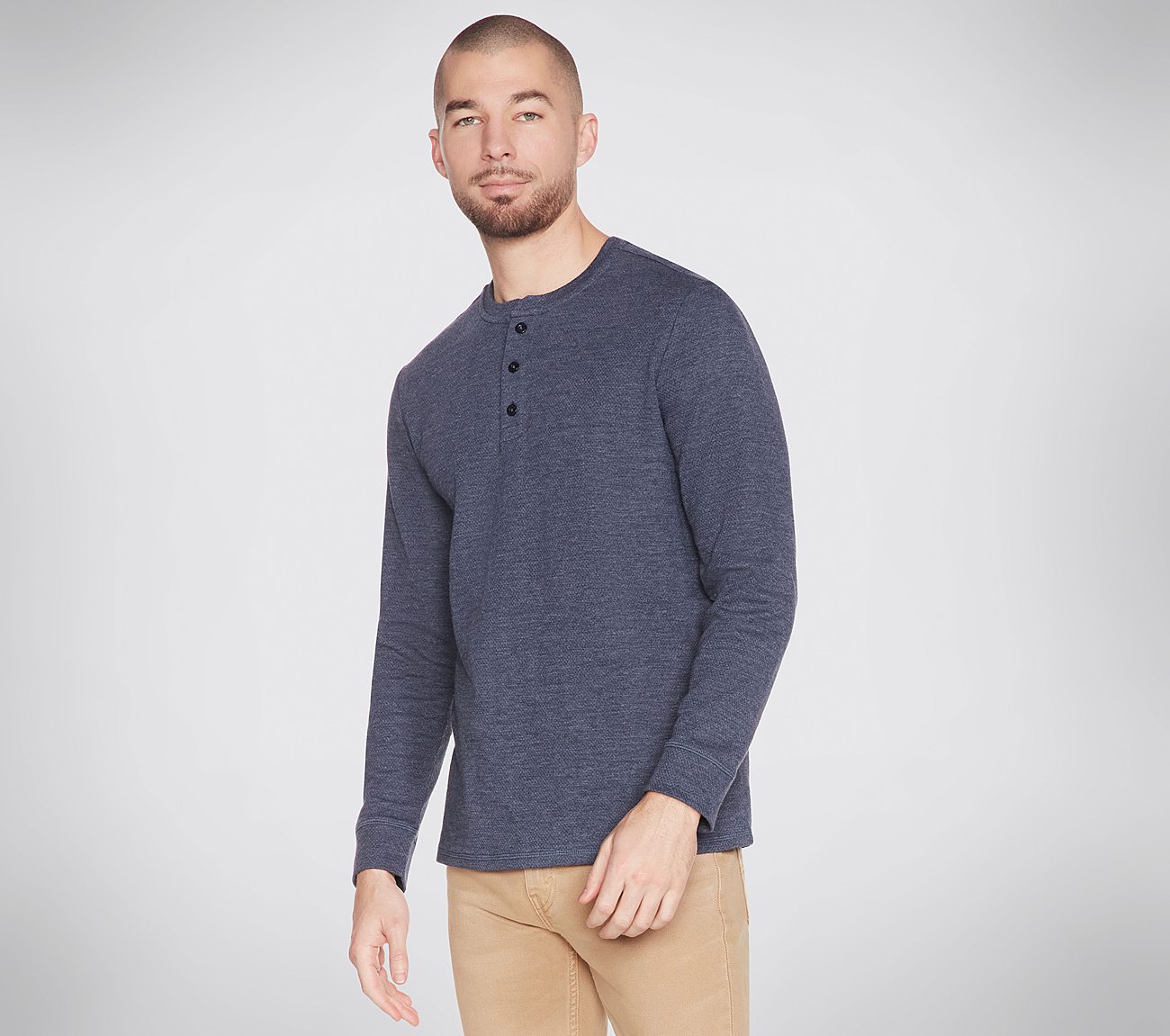  ESSENTIAL HENLEY, Navy Blue image number null