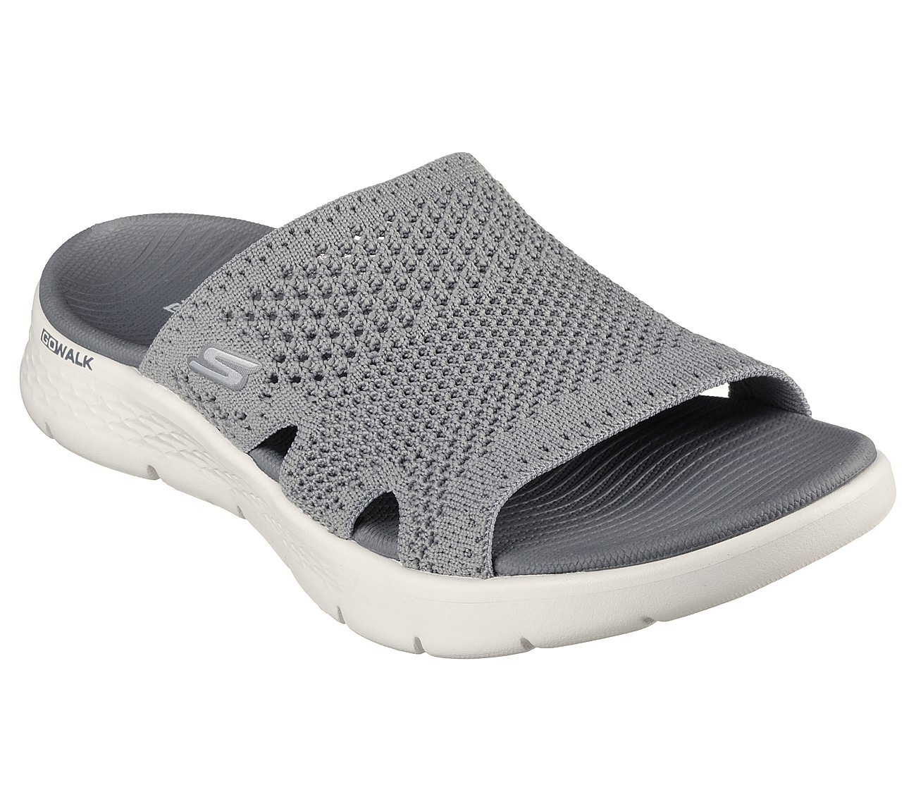 GO WALK FLEX SANDAL - ELATION, GREY Footwear Right View