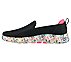 GO WALK 6 - ICONIC HEARTS, BLACK/MULTI Footwear Left View