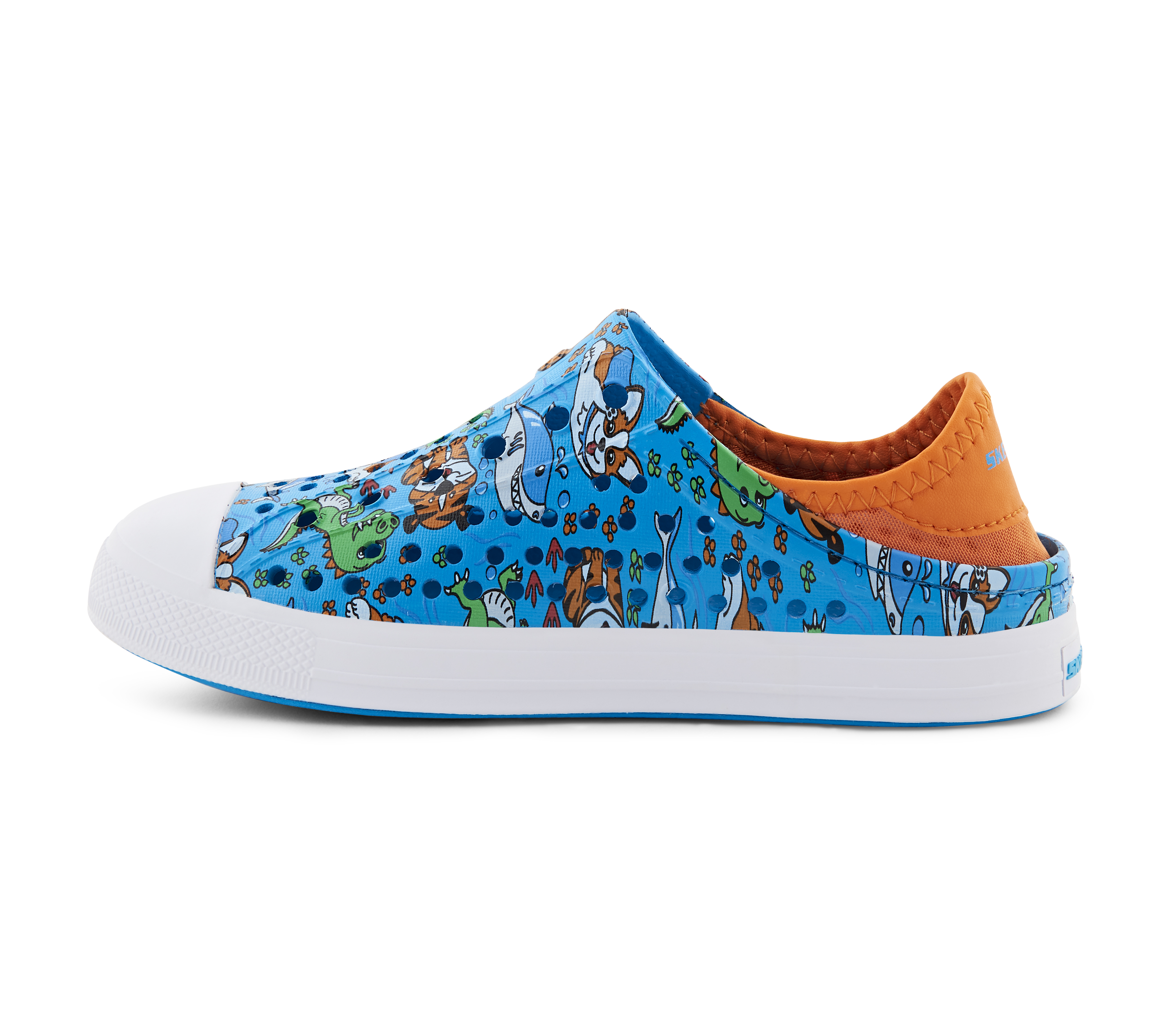 GUZMAN STEPS - CLAWS & PAWS, BLUE/MULTI Footwear Left View