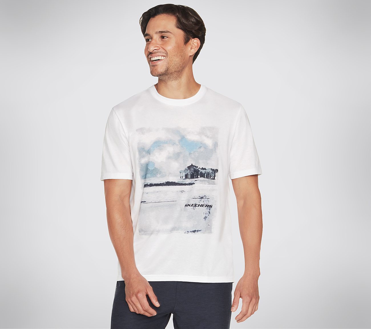 WAVE BREAK TEE, WWWHITE Apparels Lateral View