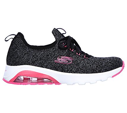 SKECH-AIR EXTREME-EASY MOVE, BLACK/HOT PINK Footwear Right View