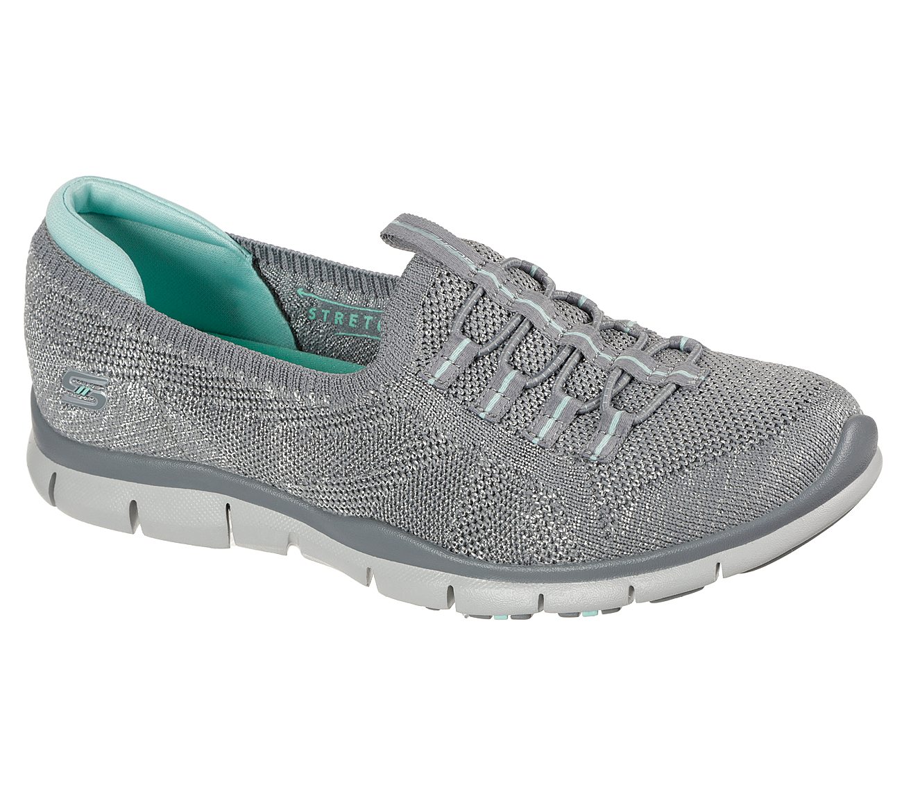 GRATIS - MORE PLAYFUL, GREY/MINT Footwear Lateral View